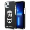 KARL LAGERFELD KLHCP13MTPE2TK Coque rigide pour iPhone 13 6,1" Noir/no...