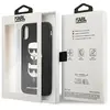 Karl Lagerfeld KLHCI65SAKICKCBK Housse pour iPhone XS Max Noir Coque r...