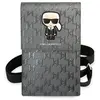 Karl Lagerfeld Universal phone pouch - Monogram - Zilver