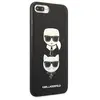 Karl Lagerfeld Coque De Téléphone Klhci8lsakickcbk Iphone 7 Plus8 Plus Saffiano Karl&choupette Head