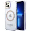 GUESS GUHMP14SHTCMU Coque pour iPhone 14 6,1" Violet Coque rigide Or L...