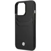 iPhone 14 Pro Max Backcase hoesje - BMW - Effen Zwart - Kunstleer