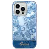 Guess Porcelain Collection - Coque pour iPhone 14 Pro Max (Bleu) - 3666339064358
