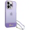 Guess Coque De Téléphone Guhcp14lhgcohu Iphone 14 Pro 6.1 Pearl Strap
