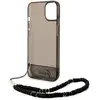 Guess Coque arrière en TPU pour iPhone 14 - transparente/noir