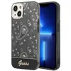 CG MOBILE Guess Coque de protection pour iPhone 14 Plus, en noir double couche IML, anti-rayures PC/TPU, coque rigide confortable et durable avec ports accessibles, absorption des chocs et logo signature