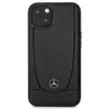 Sourcing iPhone 14 Plus Backcase hoesje - Mercedes-Benz - Effen Zwart - Leer