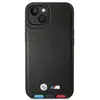 Bmw Coque De Téléphone Bmhmp14m22ptdk Iphone 14 Plus15 Plus 6.7 Leather Stamp Tricol