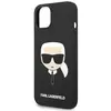 Karl Lagerfeld Coque en silicone pour iPhone 14 Plus - noir