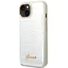 Guess Crocodile Back Case geschikt voor Apple iPhone 14 (6.1") - Zilve...