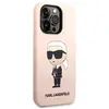 KARL LAGERFELD KLHMP14LSNIKBCP Coque rigide en silicone pour iPhone 14...