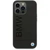 iPhone 14 Pro Max Backcase hoesje - BMW - Effen Zwart - Leer