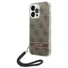 Guess 4G Print Cord - Coque pour iPhone 14 Pro Max (Marron) - 3666339093860