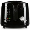 Domo - Friteuse Electrique classique DO461FR - 2.5L - Noir - Thermostat réglable - Cool Touch