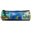 Trousse scolaire - BAGTROTTER - Phileas - Ronde - Bleue - Dinosaure