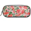 BAGTROTTER Trousse scolaire rectangulaire Offshore Grise Fleurs
