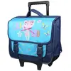 BAGTROTTER Cartable à roulettes 38 cm Lili Lou Chat Bleu
