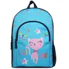Sac à dos 37 cm avec poche Lili Lou Chat Bleu Bagtrotter