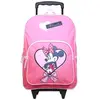 BAGTROTTER Sac à dos à roulettes Disney Minnie Noeud Rose