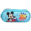 Trousse scolaire - Disney - Mickey - 2 compartiments - Bleu - Polyester