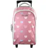 Bagtrotter - Lili Lou - Sac à Dos Scolaire - Sac à Dos à Roulettes -  ...