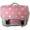 Bagtrotter - Lili Lou - Cartable 38cm  -  Gris et Rose - 2 Compartimen...