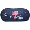 Trousse scolaire - BAGTROTTER - Lili Lou - Bleu - Zippée - Pour Fille