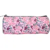 Bagtrotter  - Trousse Scolaire Ronde - Multicolore- Fleurs - 1 Compart...