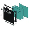 Vitre extérieure de porte (repère 1501) Four cuisinière AJX75334201 LG