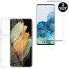 Coque de protection transparente et 2 Verres trempés 3D pour Samsung G...