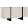 VENTE-UNIQUE Buffet avec 4 portes en MDF - Beige et Noir - LUVONIA