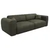 VENTE-UNIQUE Canapé 4 places convertible express en tissu texturé vert...
