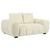 Canapé 2 places en tissu beige BERENIA