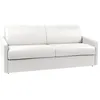 VENTE-UNIQUE Canapé 4 places convertible express en simili blanc avec ...