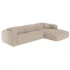 VENTE-UNIQUE Grand canapé dangle droit convertible express en velours ...