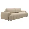 Canapé 4 places convertible en tissu beige FRIDORA