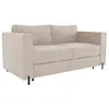 VENTE-UNIQUE Canapé 4 places convertible express en tissu texturé beig...