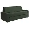 VENTE-UNIQUE Canapé 4 places convertible express en velours côtelé vert - Couchage 160 cm - Matelas 22 cm - CALITO
