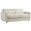 Canapé 3 places convertible express en tissu beige SOVALI