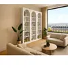 Lot de 3 bibliothèques avec 6 niches - Blanc - CYMORA