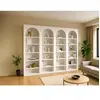 Lot de 4 bibliothèques avec 6 niches - Blanc - CYMORA