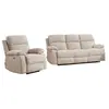 VENTE-UNIQUE Canapé 3 places et fauteuil relax électrique massant en t...