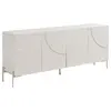 Buffet avec 4 portes en MDF - Beige - ZELINARO