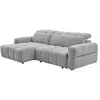 VENTE-UNIQUE Canapé dangle gauche relax avec assise coulissante électr...
