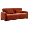 VENTE-UNIQUE Canapé 3 places convertible clic-clac en tissu chenille t...