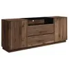 VENTE-UNIQUE Buffet avec 2 portes 2 tiroirs et 1 niche - Naturel foncé...