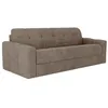 VENTE-UNIQUE Canapé 4 places convertible express en tissu texturé taup...