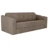 VENTE-UNIQUE Canapé 4 places convertible express en tissu texturé taup...