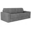 VENTE-UNIQUE Canapé 4 places convertible express en tissu texturé gris...
