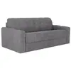VENTE-UNIQUE Canapé 3 places convertible express en tissu texturé gris...